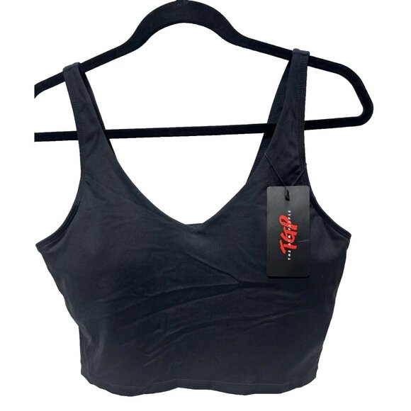 Black Sports Bra with Padded Support Comfortable Activewear Brand New Size Large - Picture 1 of 8